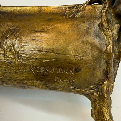 Charles KORSCHANN (1872-1943)
Gilded patina...