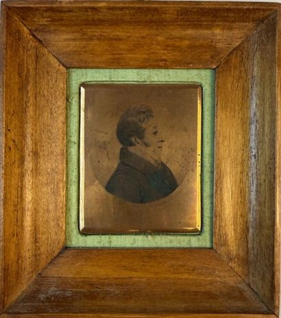Matrice de gravure en cuivre pour le portrait...