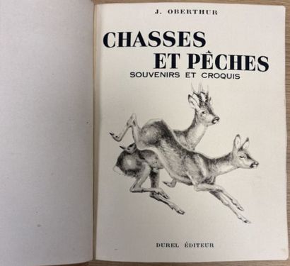 LOT DE LIVRES SUR LA CHASSE 
Joseph OBERTHUR
Chasses...
