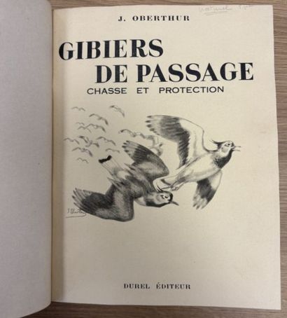 LOT DE LIVRES SUR LA CHASSE 
Joseph OBERTHUR
Chasses...