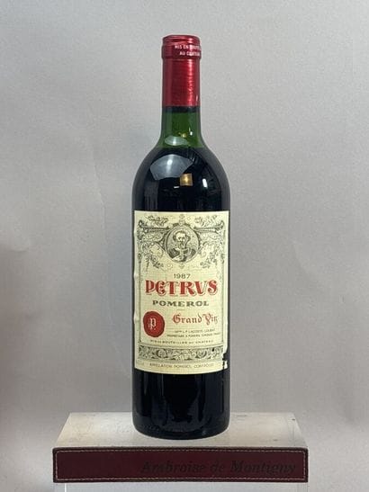 1 Bouteille, PETRUS 1987 - Pomerol 
Étiquette...