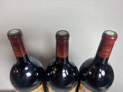 3 Magnums, Château MOUTON ROTHSCHILD 1987...