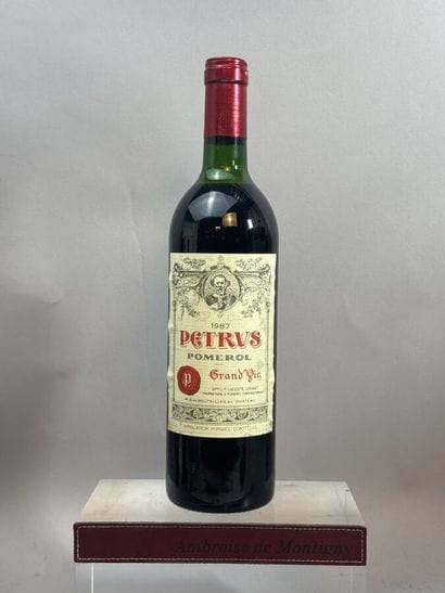 1 Bouteille, PETRUS 1987 - Pomerol 
Etiquette...