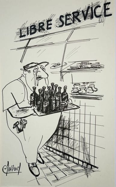 CLIVANEL, Philippe Vallancien, known as 
“Libre-service”
Black-ink...