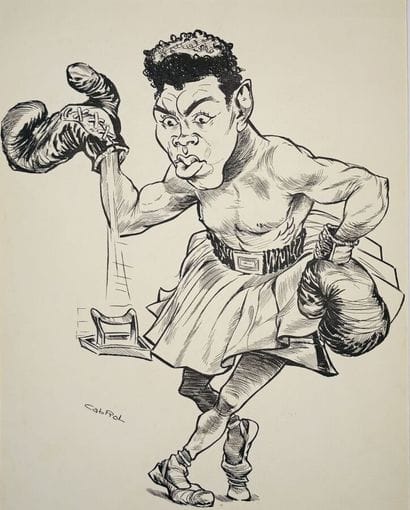 CABROL, Michel. 
No caption (Caricature of...