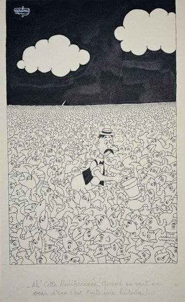 DUBOUT, Albert. 
“Ah! The Mediterranean!...