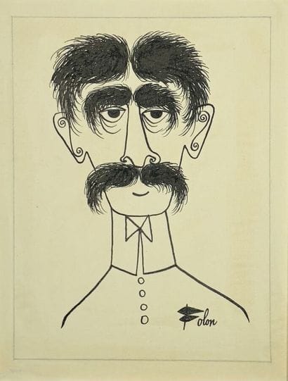 FOLON, Jean-Michel. 
No caption.
Black-ink...