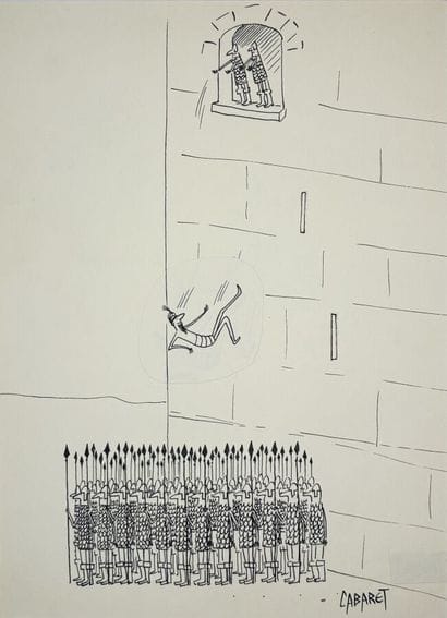 CABARET. 
No captions.
Four black-ink drawings...