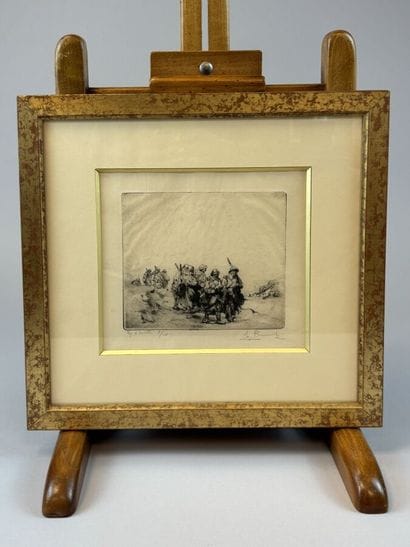 [SET OF ENGRAVINGS]
A set of three framed...