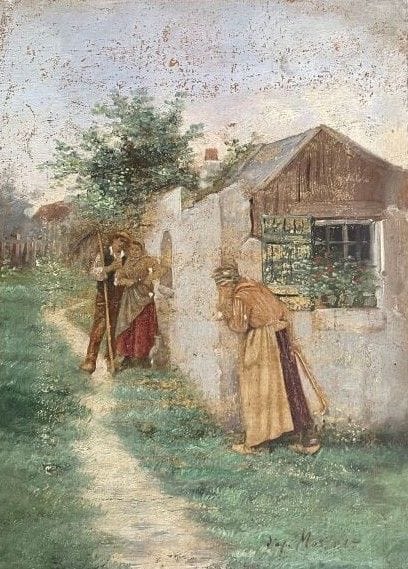 [SET OF PAINTINGS]
Set of 13 paintings, watercolors,...