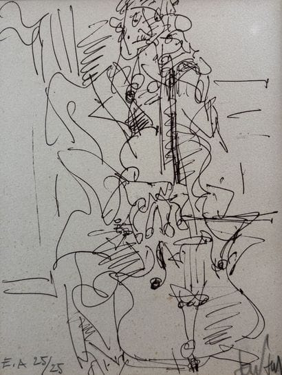 GEN PAUL (1895–1975)
The Musician, 
Lithograph,...
