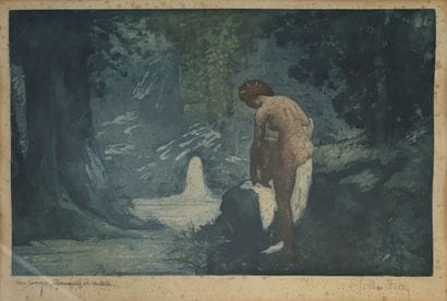 P. MARCHETTI
Woman Bathing,
Color etching,...