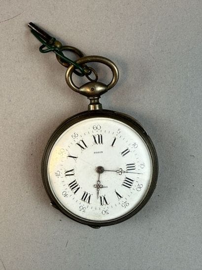 [POCKET WATCHES]
Set of two 800 °/°° silver...