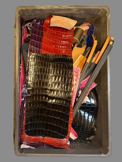 Partially damaged 
[LEATHER HANDLE]
Lot of...