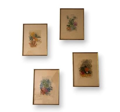 WALLCER
Flowers and Gardens,
5 color etchings.
21.5...