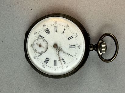 [POCKET WATCHES]
Set of two 800 °/°° silver...