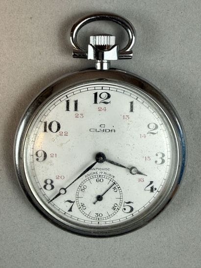 [POCKET WATCHES]
Set of two 800 °/°° silver...