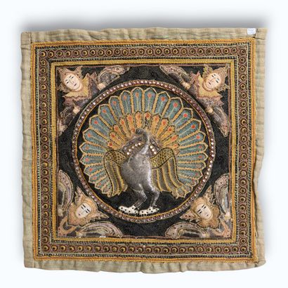 THAILAND
Two embroidered cushion covers featuring...