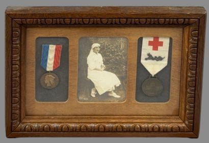 Photograph of a nurse dated 1919 and numbered...