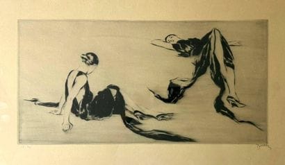 Adrien DRIAN (1885–1961)
Study of Lazy Women,
Drypoint,...