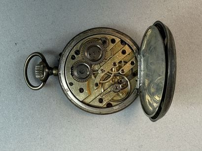 [POCKET WATCHES]
Set of two 800 °/°° silver...
