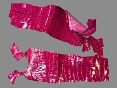 [LEATHER HANDLE]
Lot of dozens of fuchsia-pink...