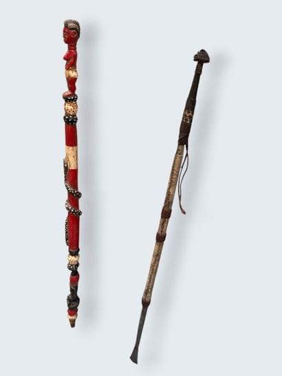 [AFRICAN ART]
Lot consisting of: 
- MANGBETU/MAKERE...