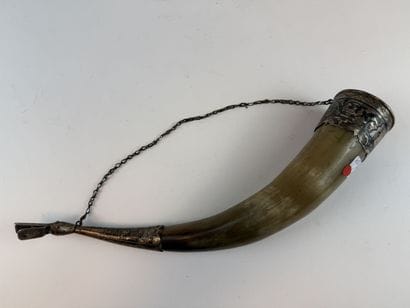 MIDDLE EAST
Foreign silver cornucopia decorated...