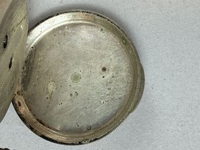 [POCKET WATCHES]
Set of two 800 °/°° silver...