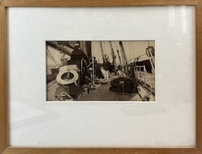 [PHOTOGRAPH]
Black-and-white seascape photograph...