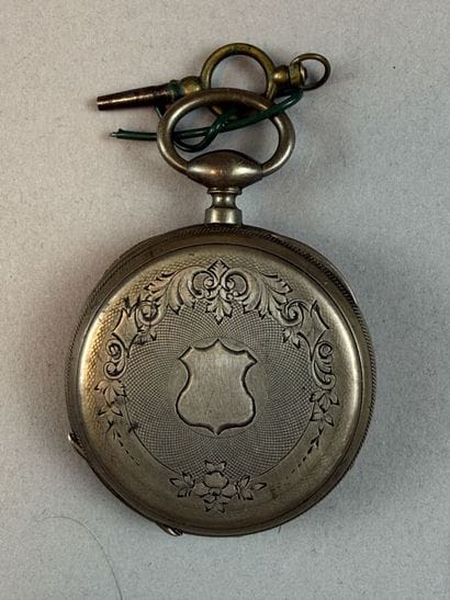 [POCKET WATCHES]
Set of two 800 °/°° silver...