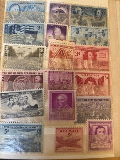 [STAMPS]
Set of 5 stamp albums and loose...