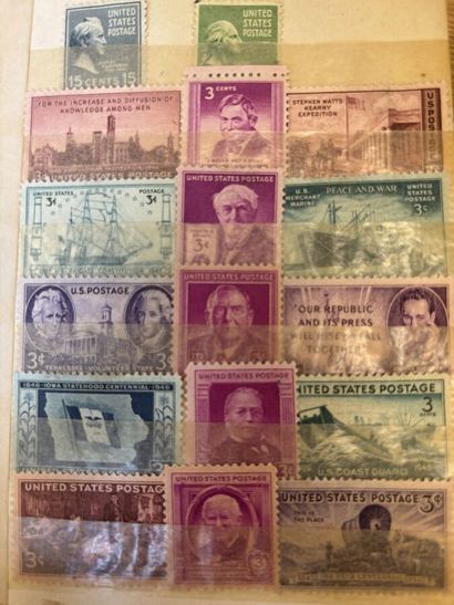 [STAMPS]
Set of 5 stamp albums and loose...