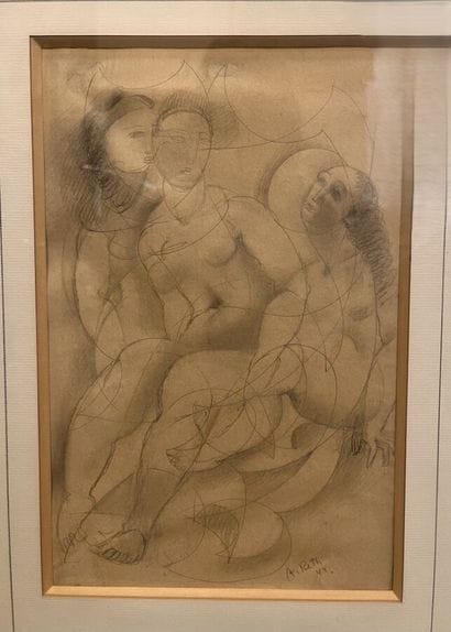 Alfréd RÉTH (1884–1966) 
Three Women, 
Graphite...