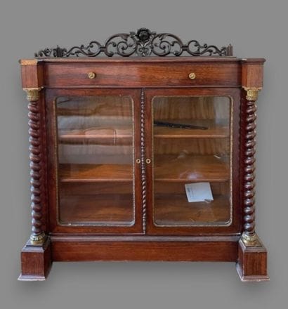 Mahogany and mahogany-veneered sideboard...
