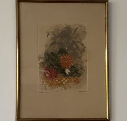 WALLCER
Flowers and Gardens,
5 color etchings.
21.5...
