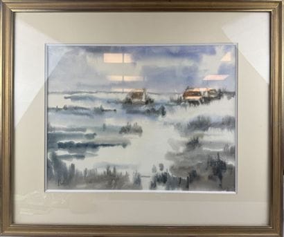 20TH-CENTURY SCHOOL
Landscape, 
Watercolor...