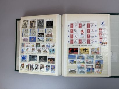 [STAMPS]
Set of French stamp albums including:...