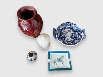 [SET OF EARTHENWARE]
Set consisting of: a...