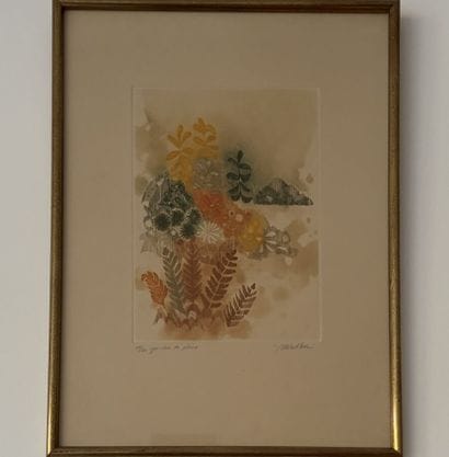 WALLCER
Flowers and Gardens,
5 color etchings.
21.5...
