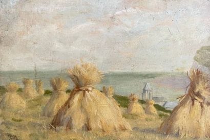[SET OF PAINTINGS]
Set of 13 paintings, watercolors,...