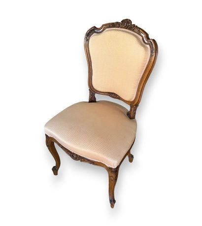 Set of two chairs and two armchairs made...