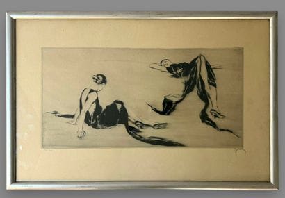 Adrien DRIAN (1885–1961)
Study of Lazy Women,
Drypoint,...