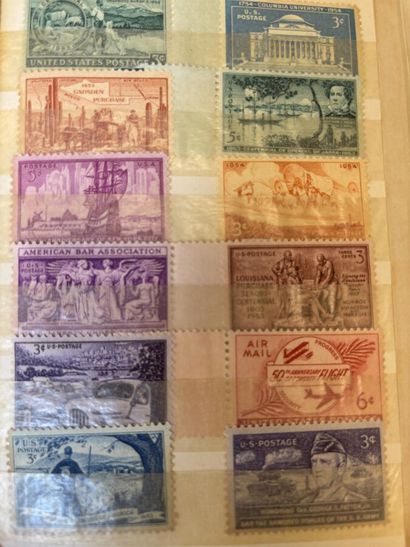 [STAMPS]
Set of 5 stamp albums and loose...
