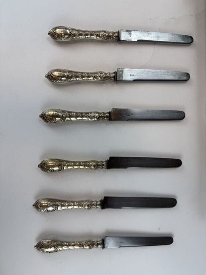 Set of twelve 925°/°° silver coffee spoons...