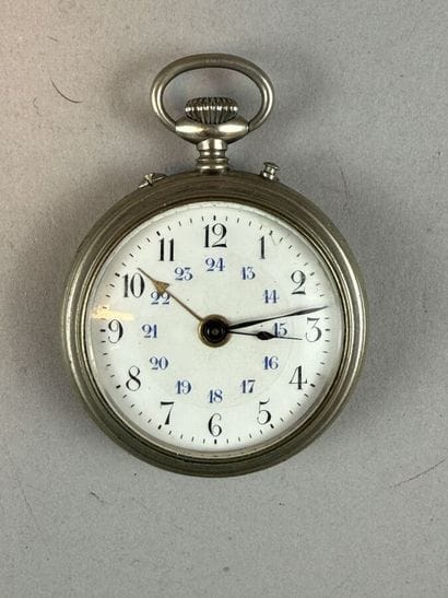 [POCKET WATCHES]
Set of two 800 °/°° silver...