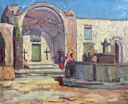 [SET OF PAINTINGS]
Set of 13 paintings, watercolors,...