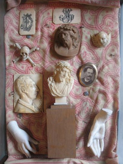 Léon BAUDRY (1898-)
Coffret en verre contenant...