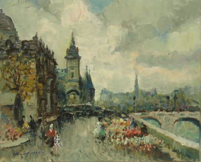 AMEGLIO Merio (1897- 1970)
La cité Huile...