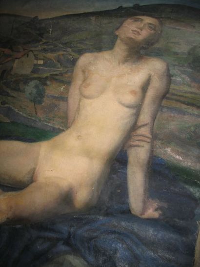 Attribuée à MARTIAL Lucien Raoul Jean (1892-1987)
Nue...